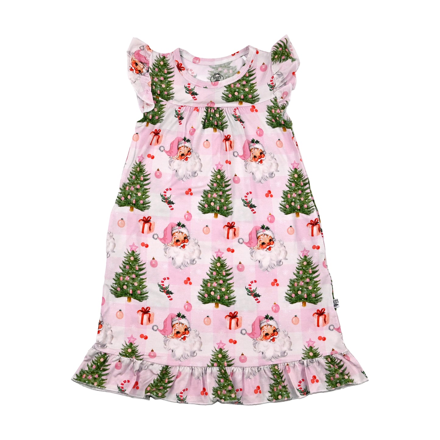 Pink Christmas- girls nightgown