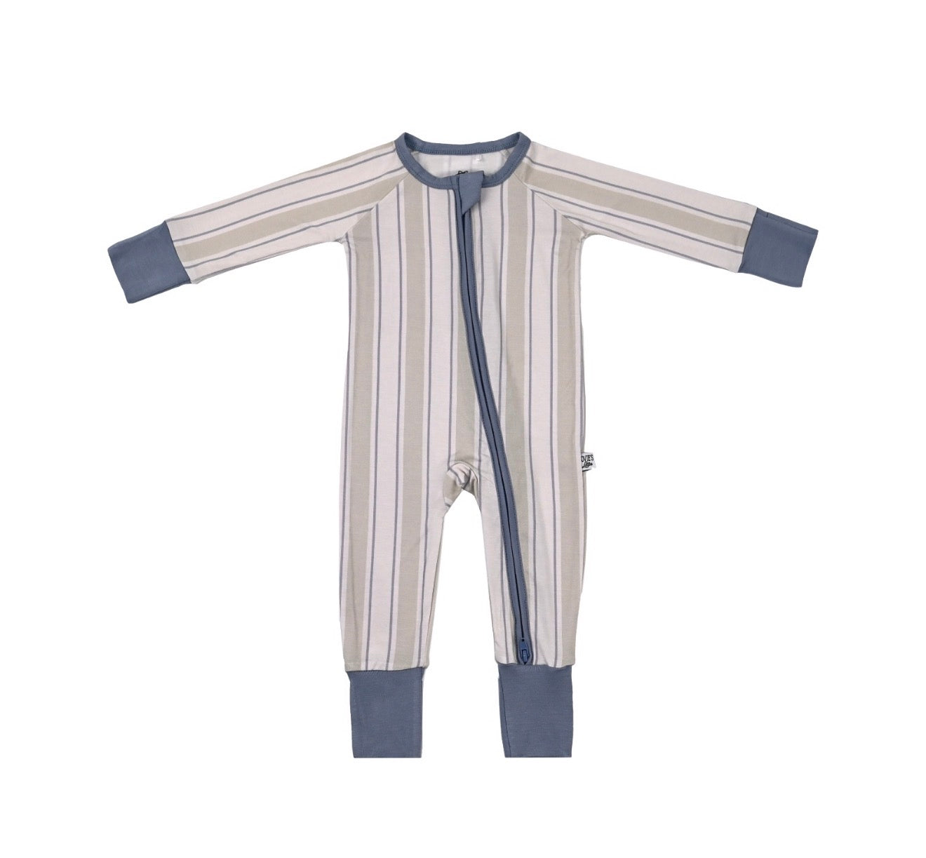 Simply Striped- Zip Up Footie