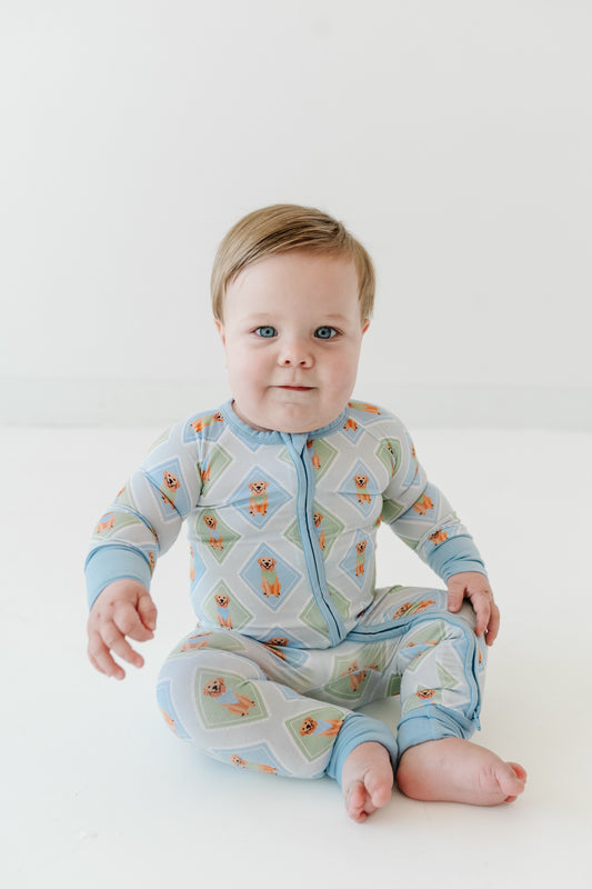 Boy’s Best Friend - Zip Up Footie