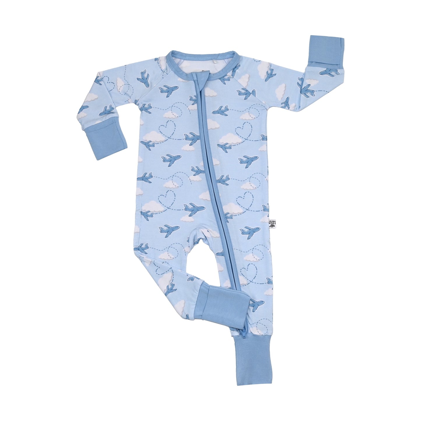 Up, Up, and Away - Zip Up Footie