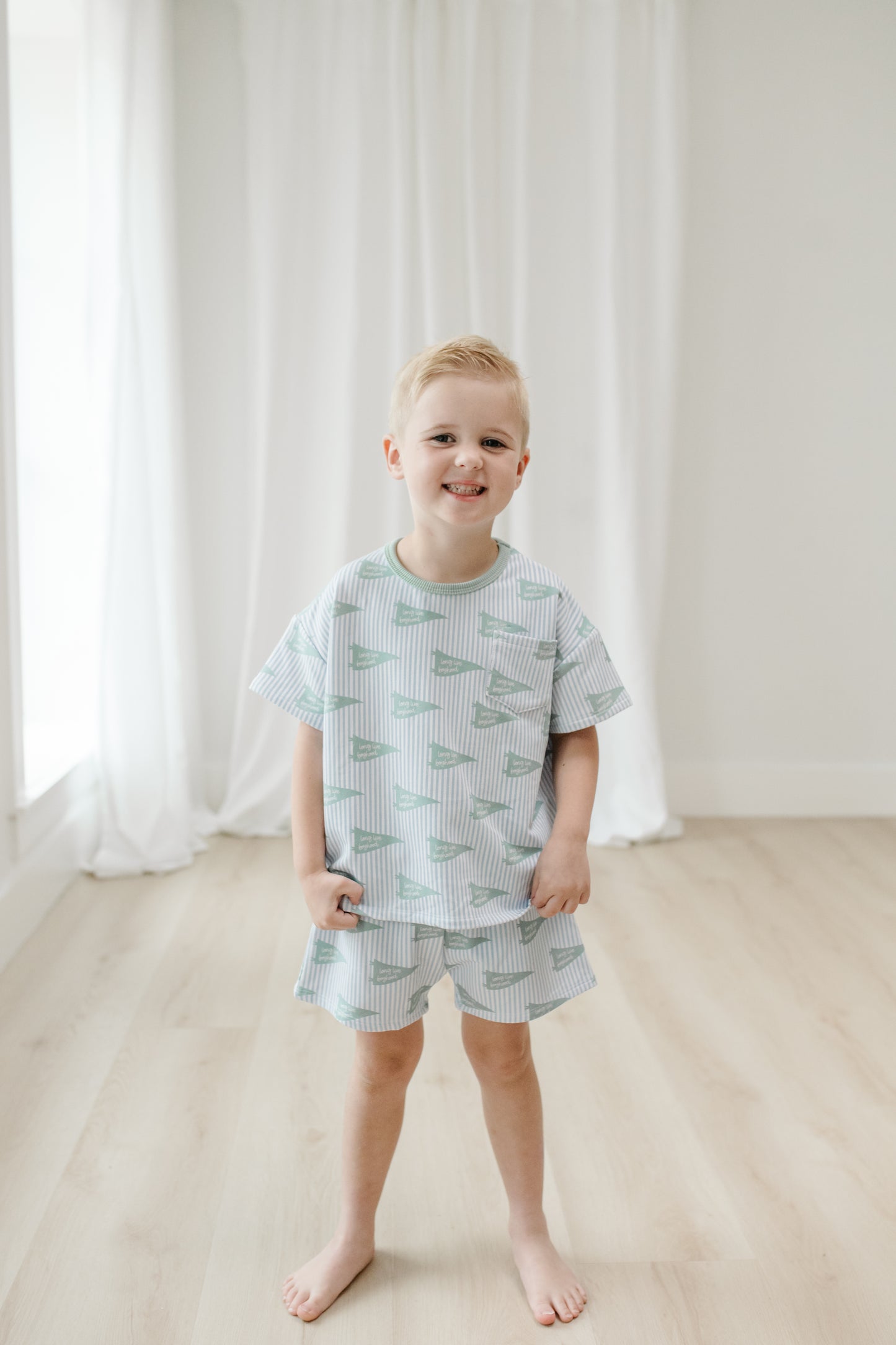 Long Live Boyhood- shirt/shorts set