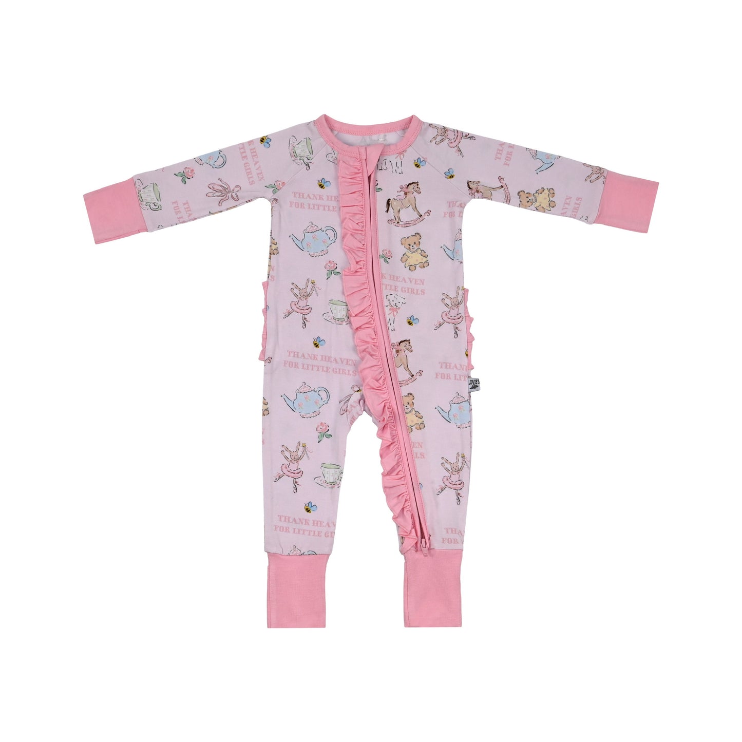 Thank Heaven for Little Girls - Zip Up Footie