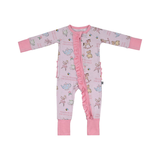 Thank Heaven for Little Girls - Zip Up Footie