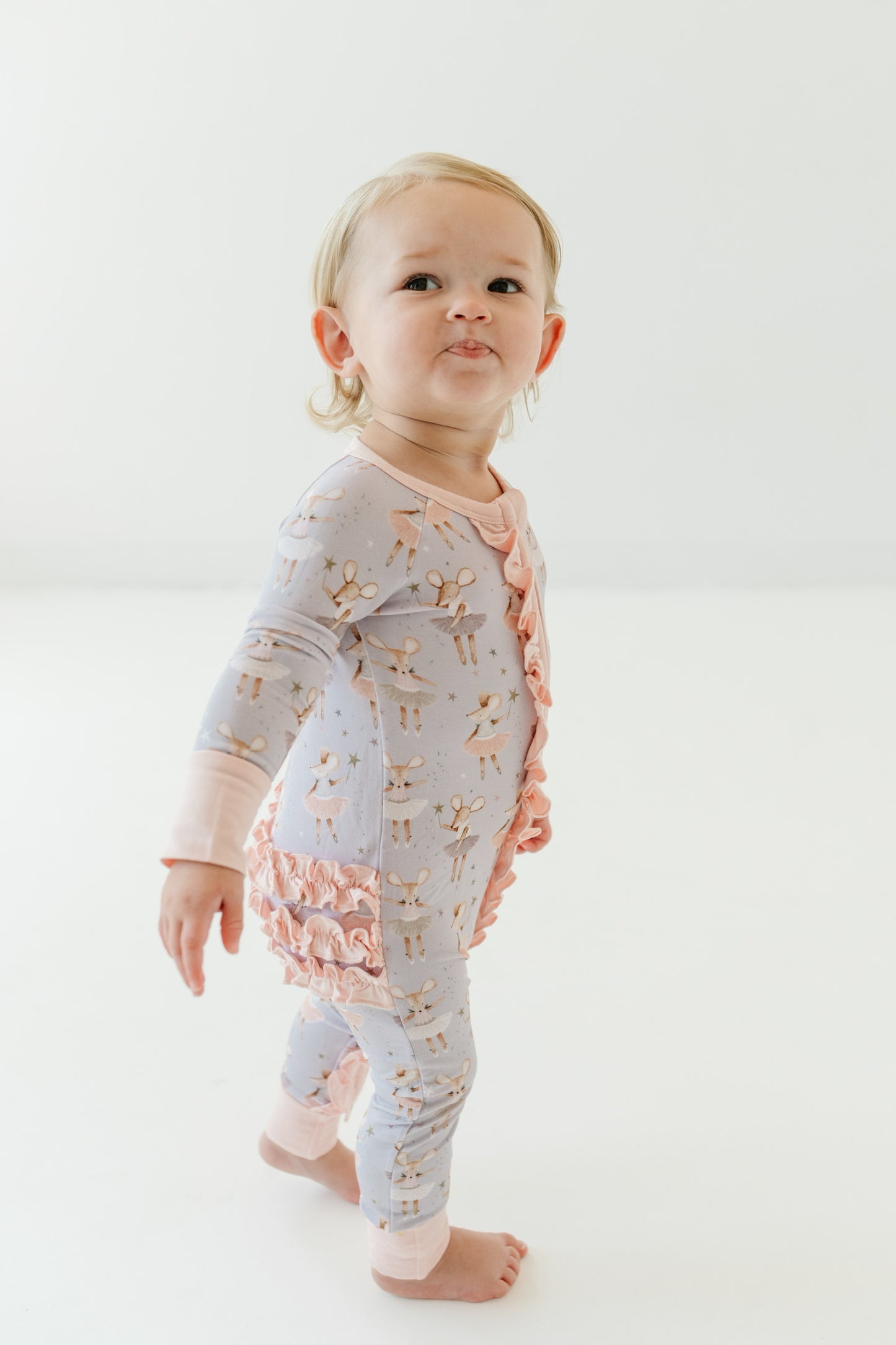 Fairy Mice Zip up Footie