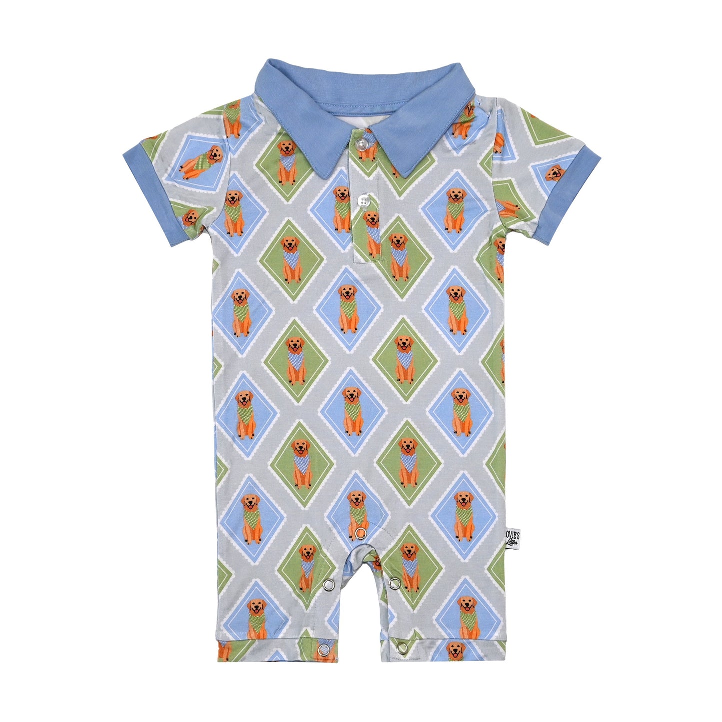 Boy's Best Friend - Boy's Polo Romper