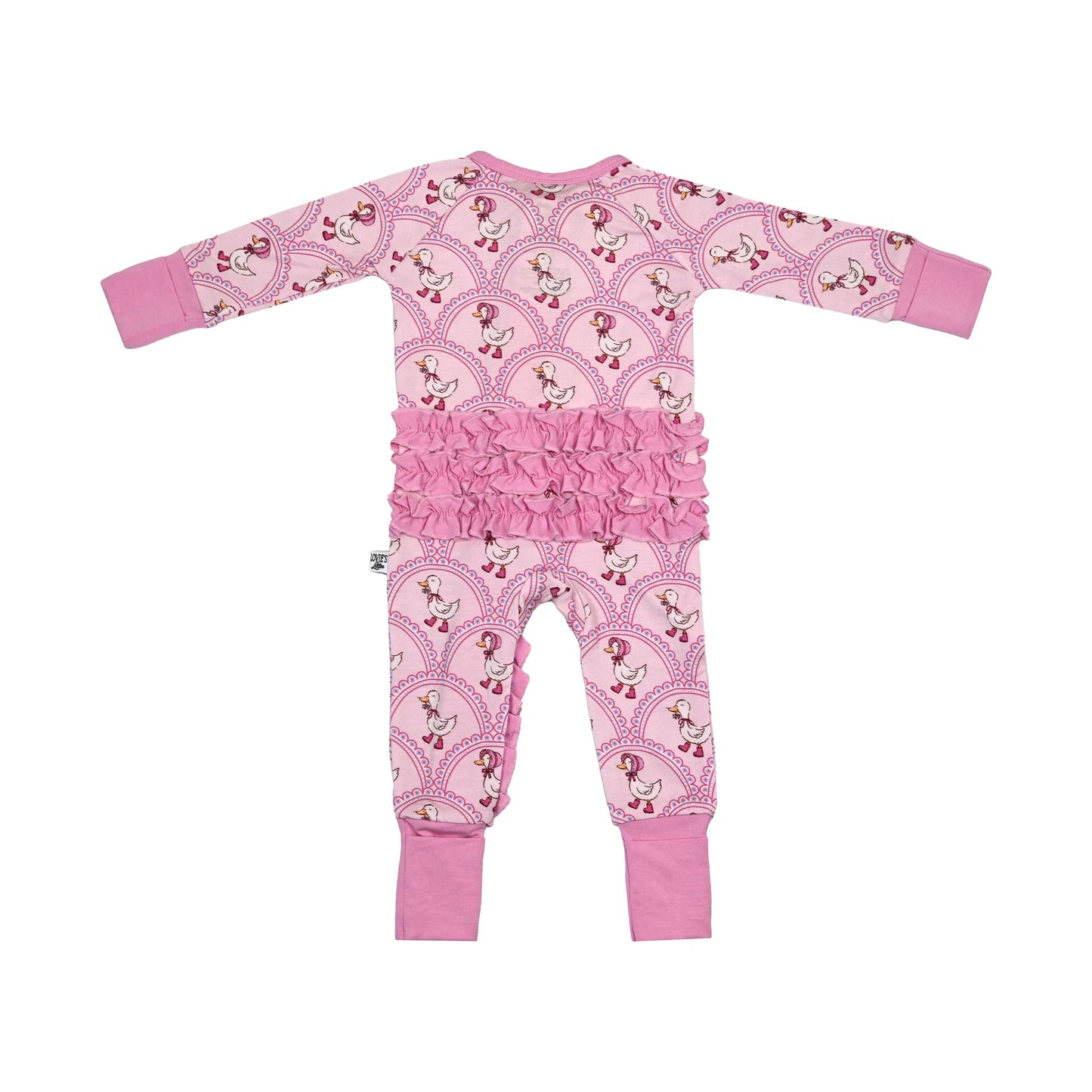 Sweet Geese - Zip Up Footie (w/ Ruffles!)