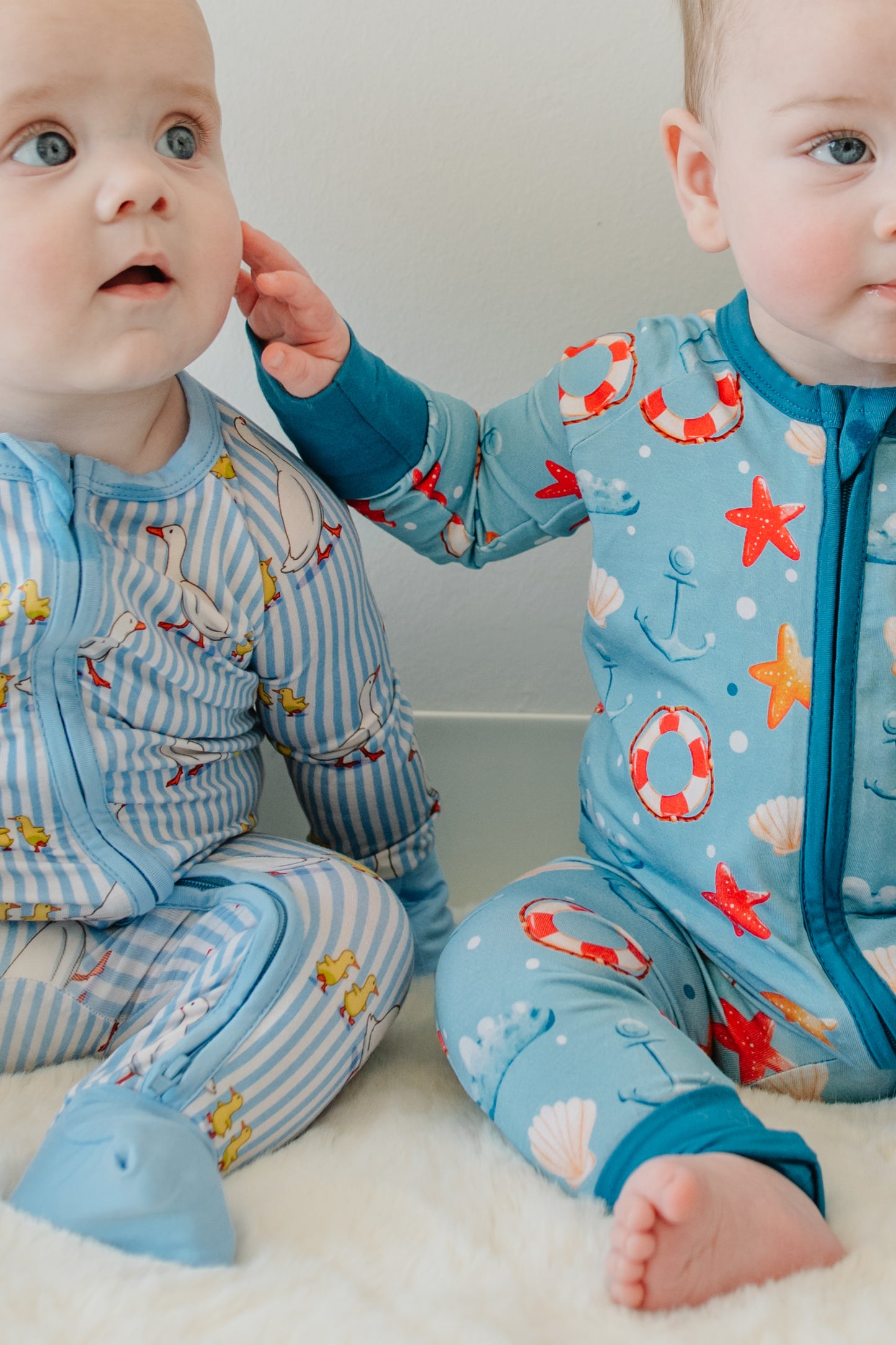 Duckies - Zip Up Footie