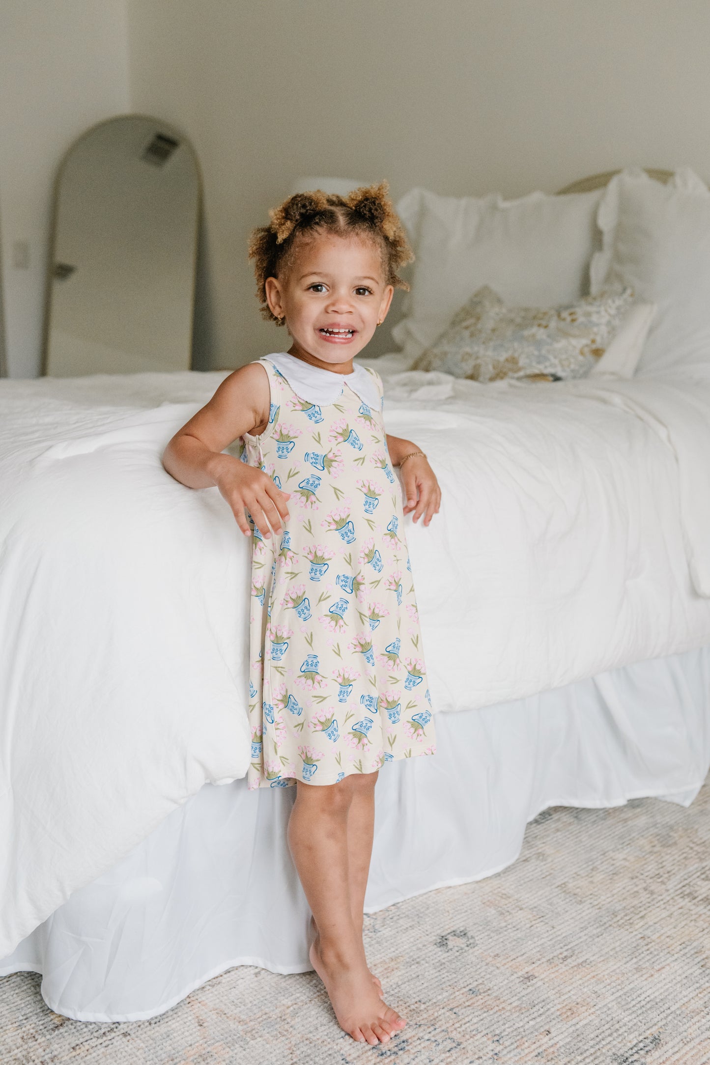 Tulips- Collared Dress
