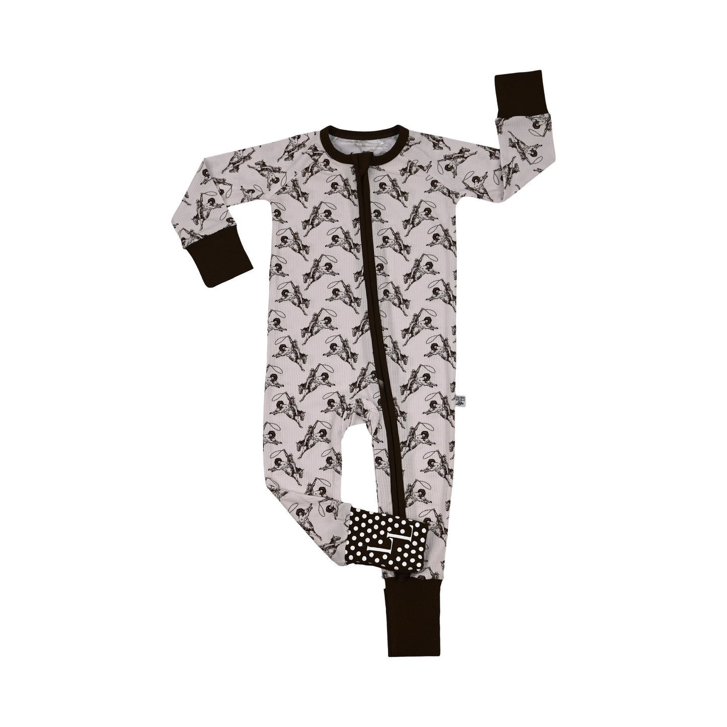 Little Wrangler - Zip Up Footie