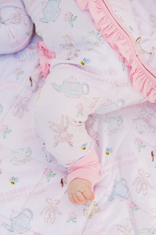 Thank Heaven for Little Girls - Zip Up Footie