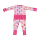 Retrievers & Bows- Zip Up Footie (w/ Ruffles!)