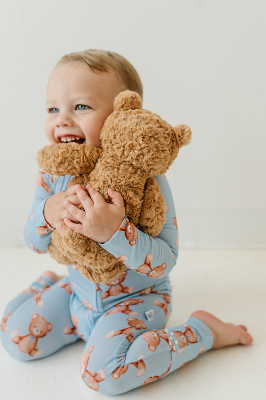 Blue Bears - Zip Up Onesie