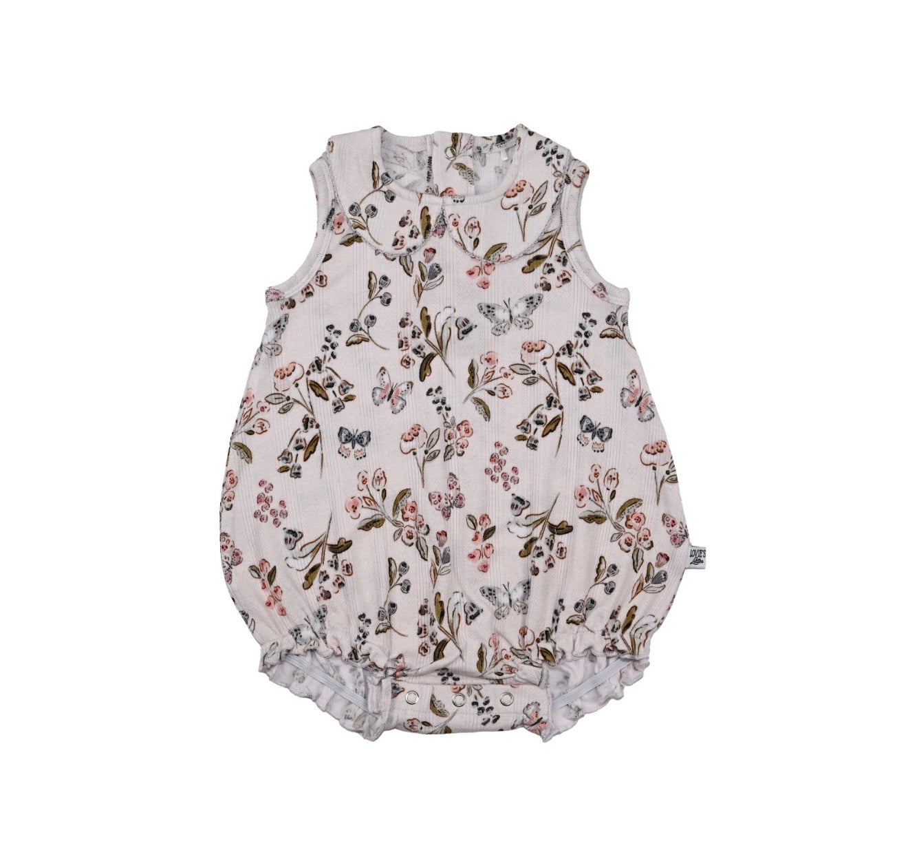 Pointelle Girlie Garden- Collared Bubble