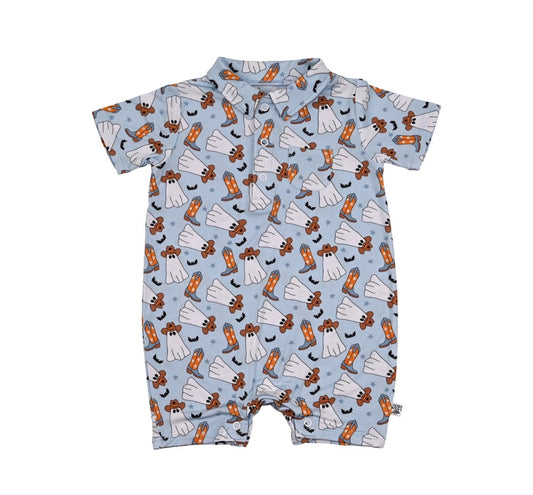 Boots & Boos- boys polo romper