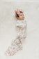 Pointelle Girlie Gardens- Swaddle