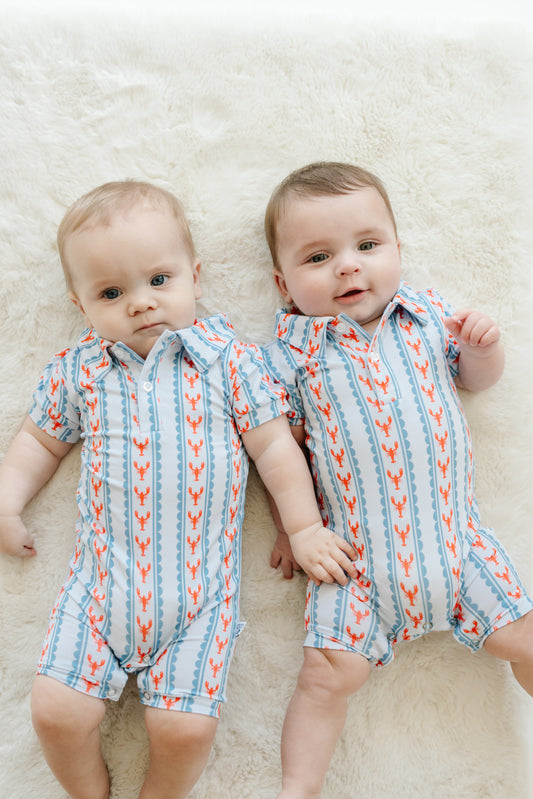 Coastal Catch - Boy's Polo Romper