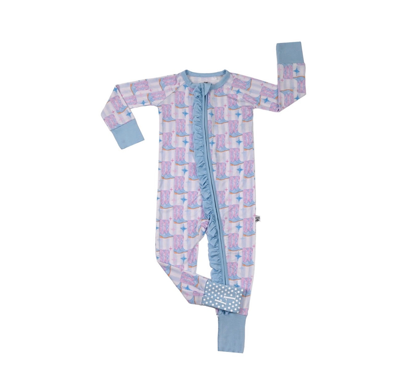 Cosmic Cowgirl- Zip Up Footie