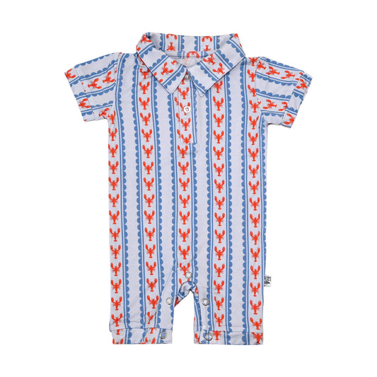 Coastal Catch - Boy's Polo Romper