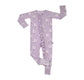 Lavender Fields- Zip Up Footie