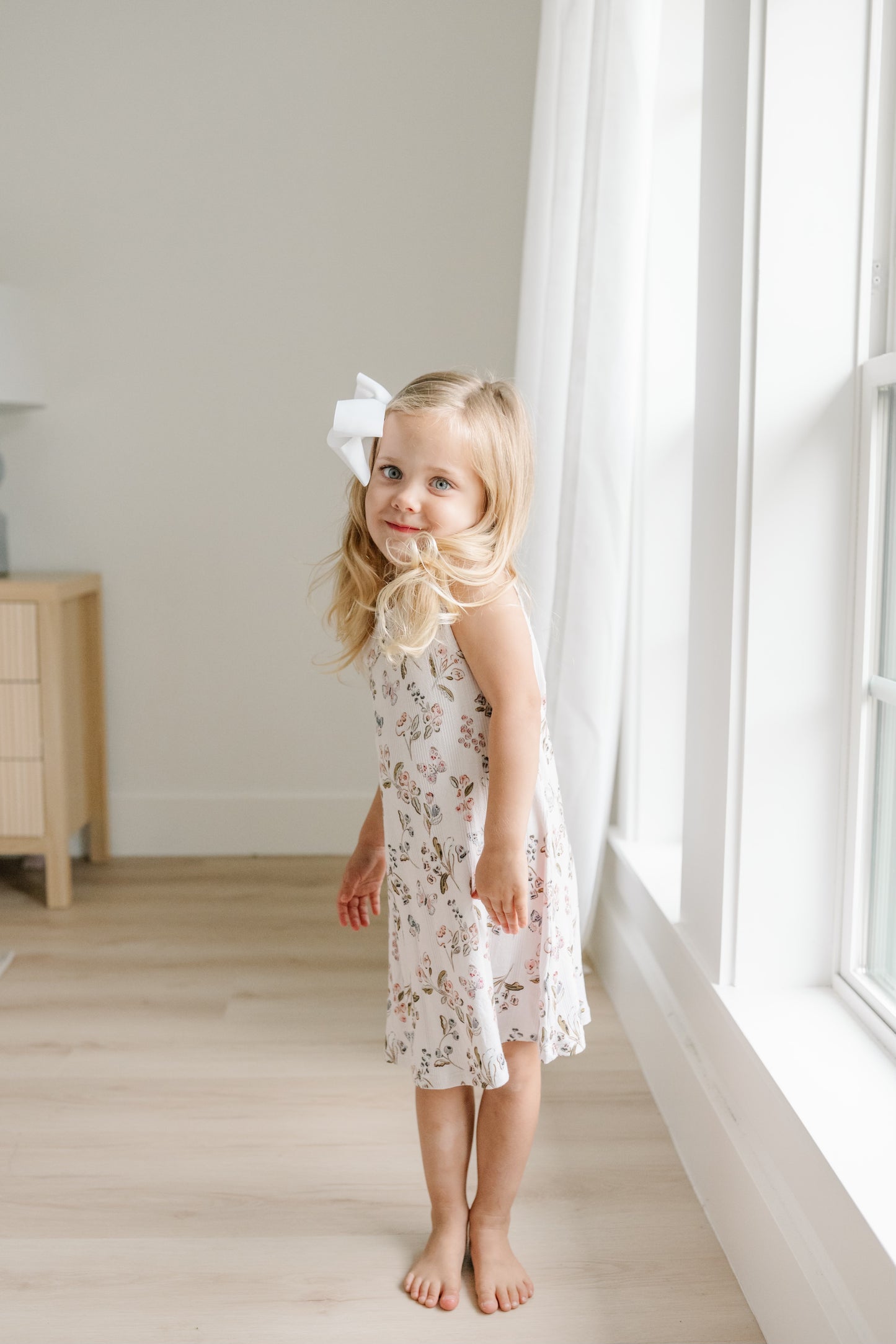 Pointelle Girlie Garden - Collared Dress