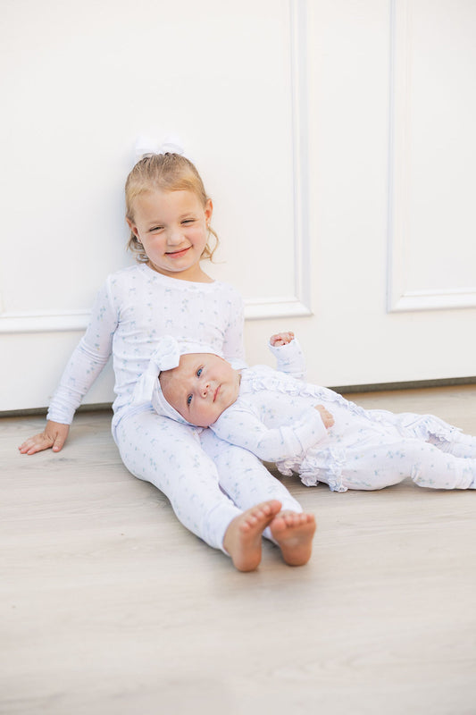 Blue Daisy Blooms- 2 piece set