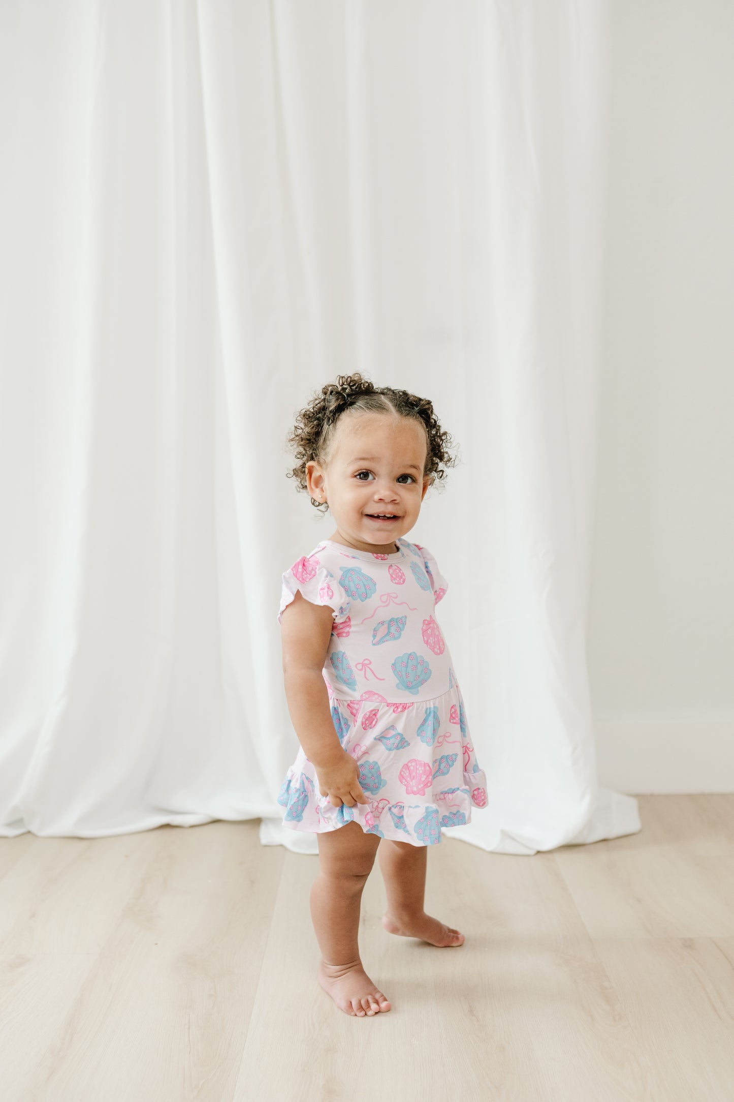 Seaside Shells- Twirl Dress