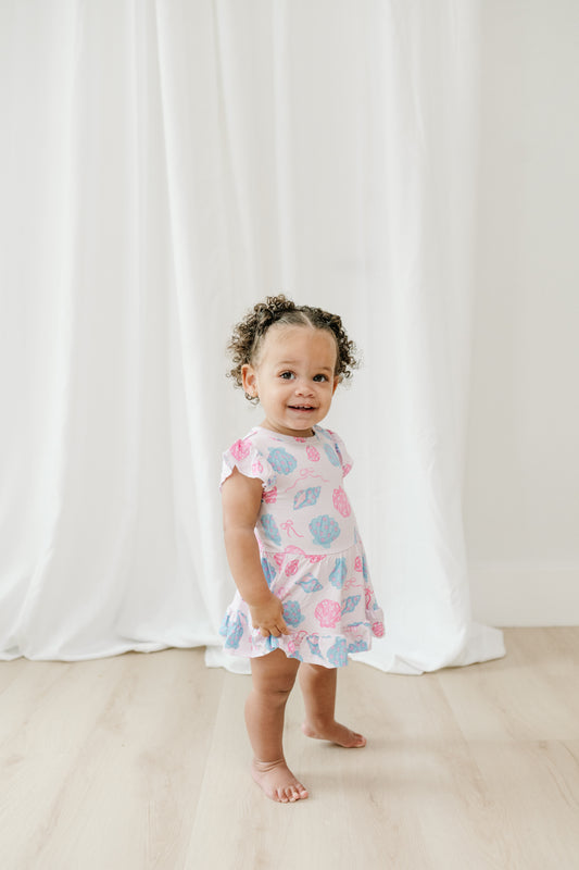 Seaside Shells- Twirl Dress