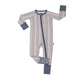 Simply Striped- Zip Up Footie