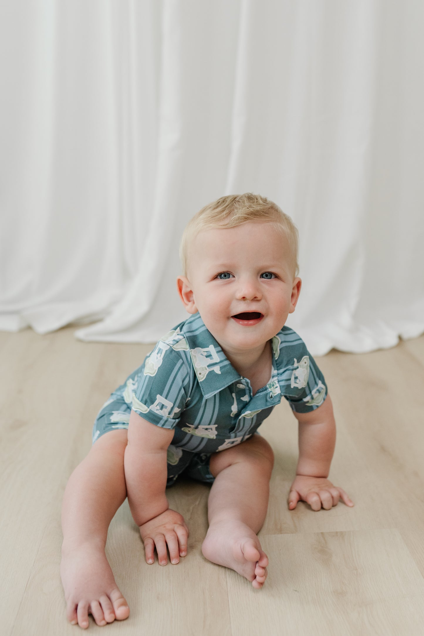 Fairway Legend- boys polo romper