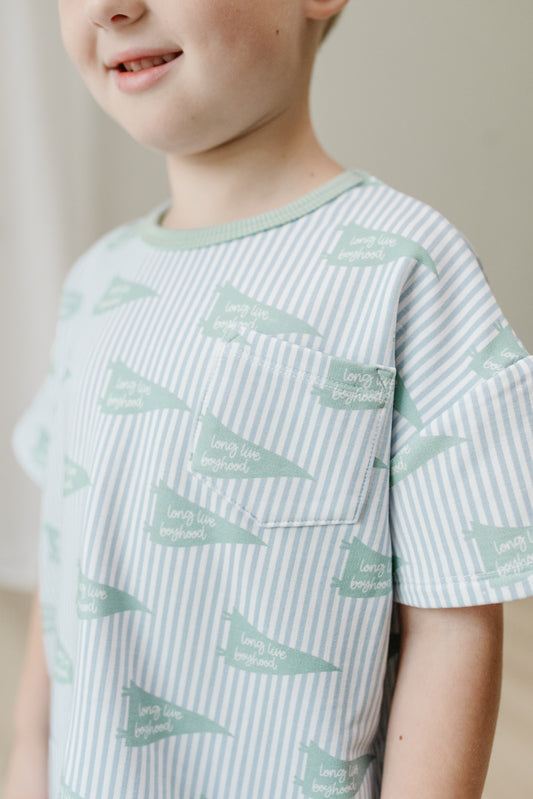 Long Live Boyhood- shirt/shorts set