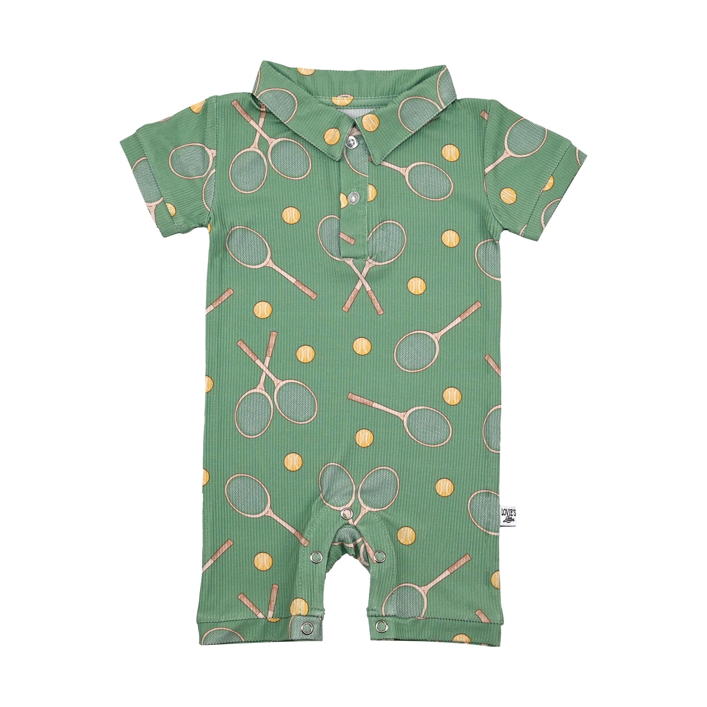 Tennis- boys polo romper