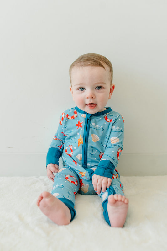 Shells - Zip Up Footie