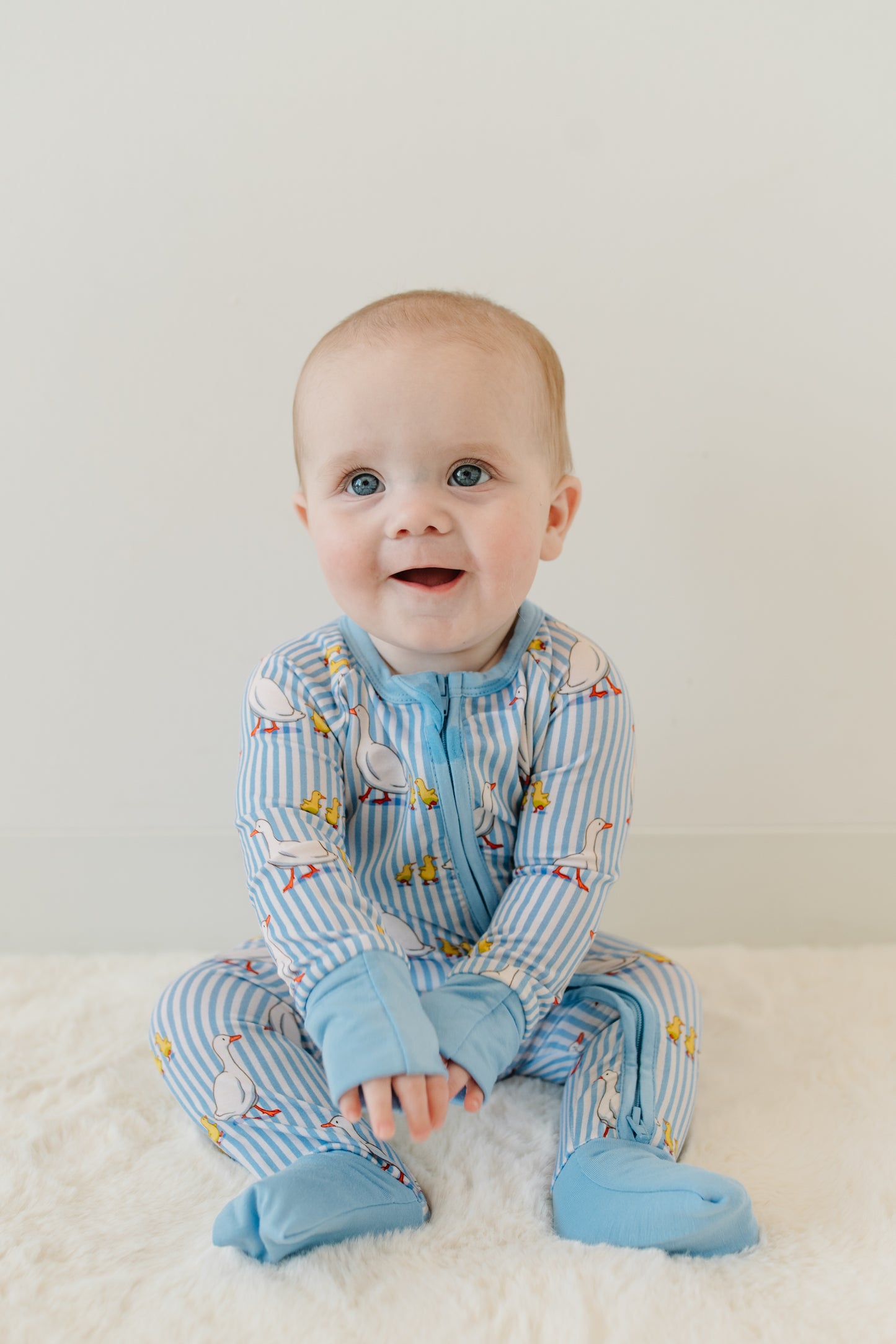 Duckies - Zip Up Onesie