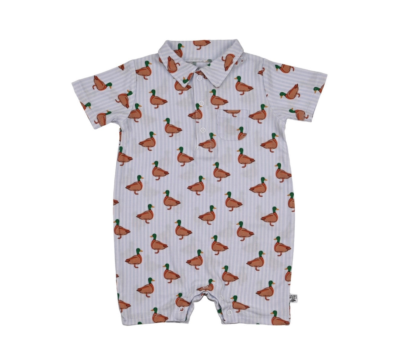 Mallard Meadow- boys polo romper