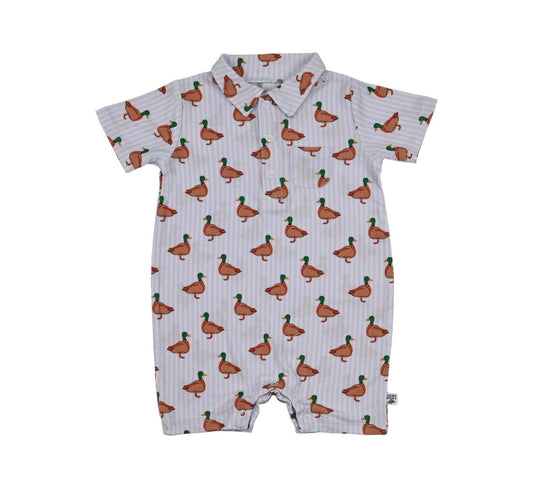 Mallard Meadow- boys polo romper