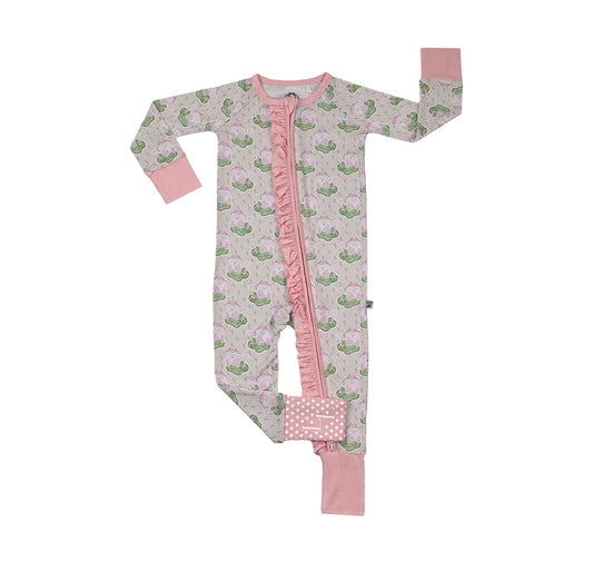 Pretty by Par- Zip Up Footie