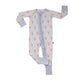 Color Me Floral- Zip Up Footie