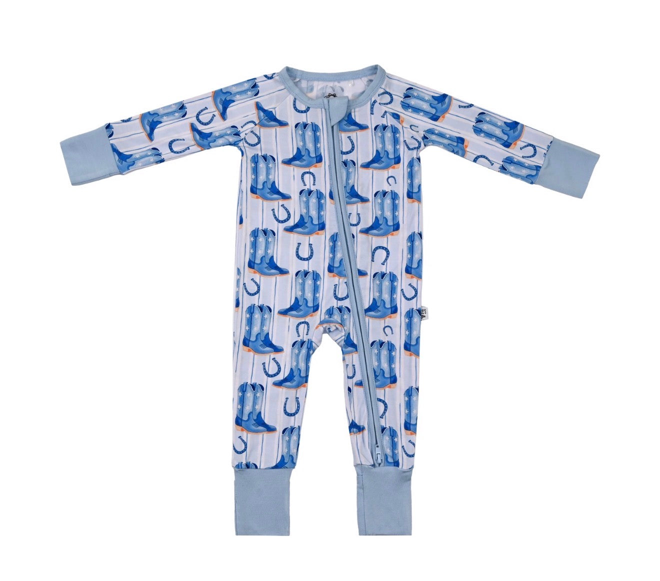 Boot Scootin Cowboy- Zip Up Footie