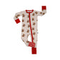 All American Honey Zip Up footie