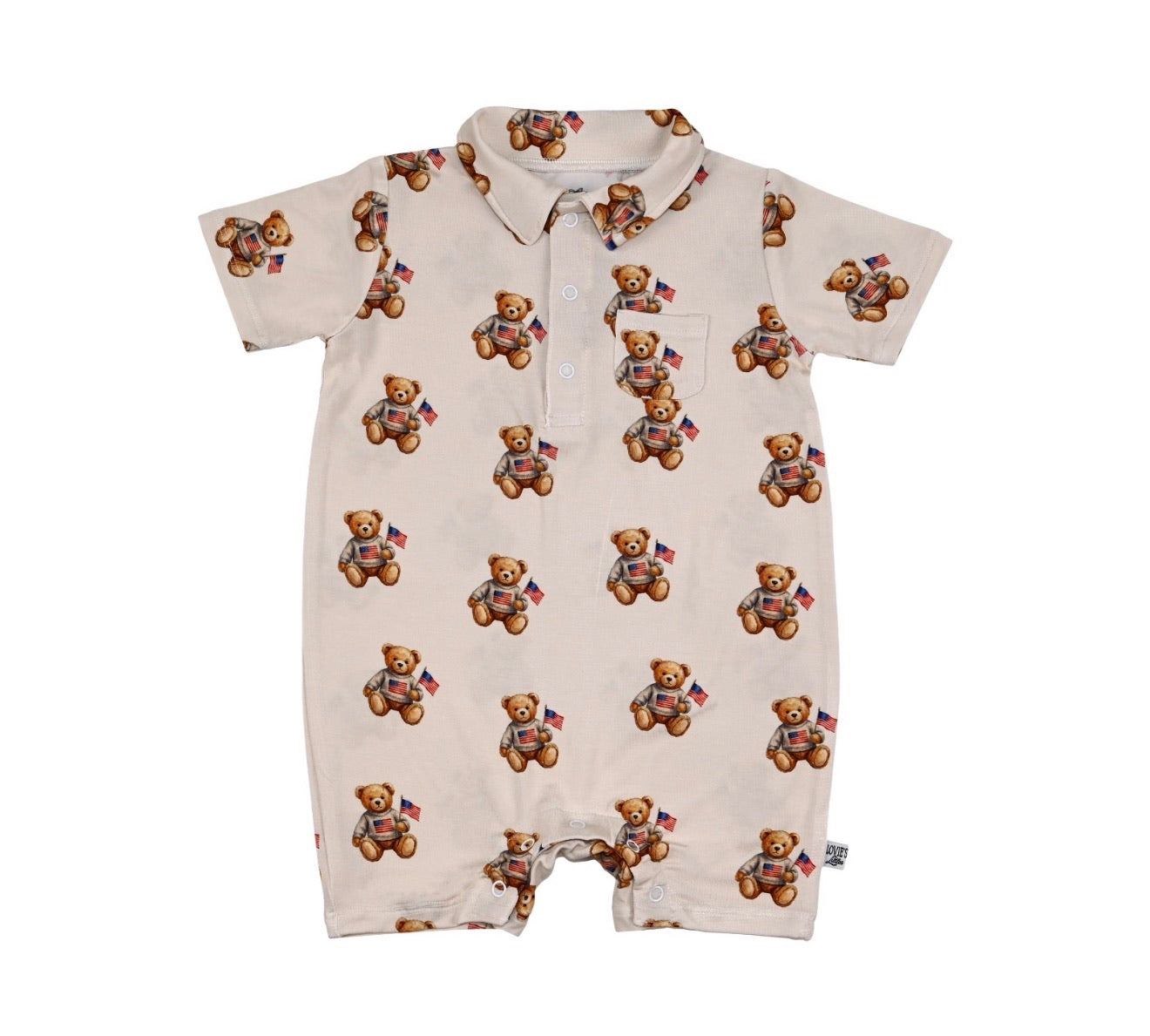 All American Honey Polo Romper