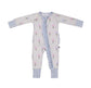 Color Me Floral- Zip Up Footie