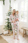 Pink Christmas Zip up Footie