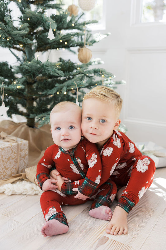 Christmas Classic - Santa Zip-Up Footie