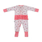 Floral Zip up Footie