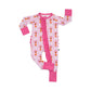 Retrievers & Bows- Zip Up Footie (w/ Ruffles!)