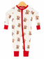 All American Honey Zip Up footie