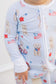 Red, White & Cuddly Zip Up footie