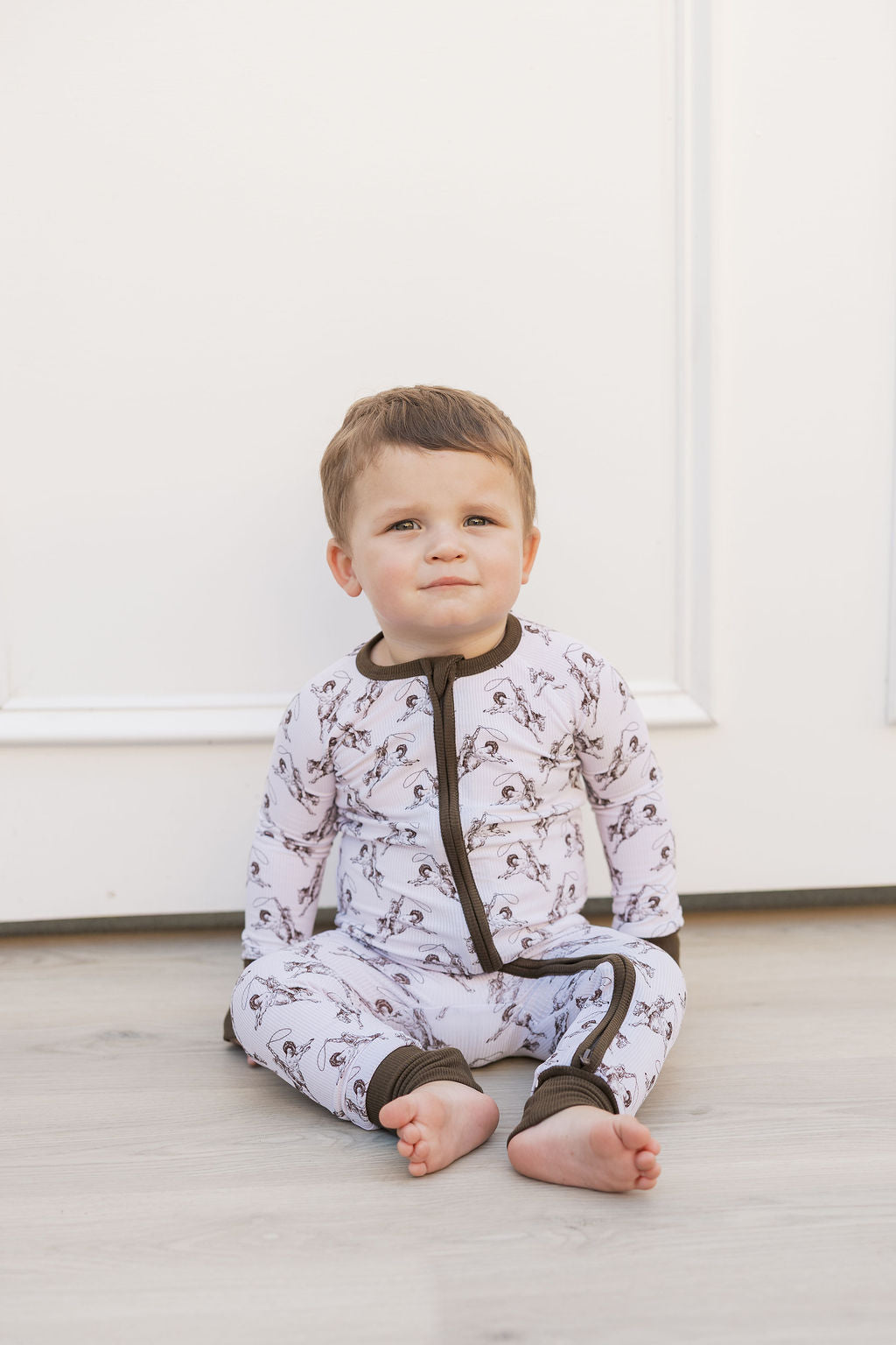 Little Wrangler - Zip Up Footie