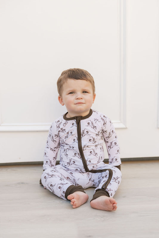Little Wrangler - Zip Up Footie