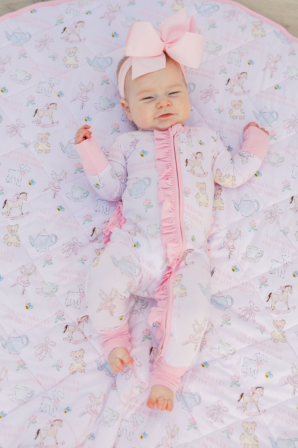 Thank Heaven for Little Girls - Zip Up Footie